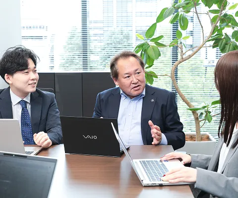 船舶艤装品メーカーと海外進出の視野も入れた打合せ