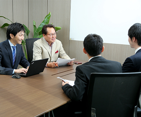 船舶艤装品メーカーと海外進出の視野も入れた打合せ